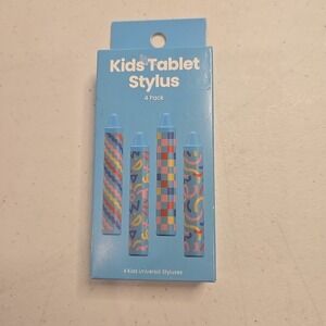 4 Pack Kid Friendly Stylus Pens for Touch Screens Kids Smart Watch‎ Tablet iPad